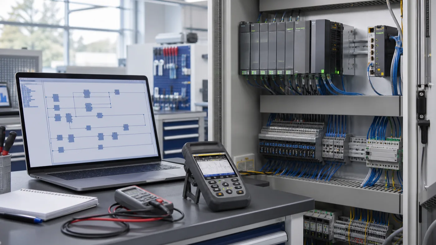 Postazione tecnica per lo sviluppo di schemi elettrici e automazione